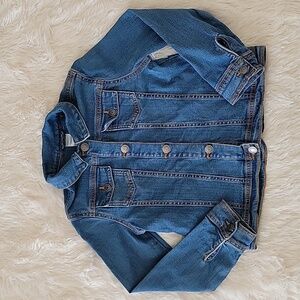 Gymboree Classic Denim Jacket Medium Blue Wash Girls Size 7/8